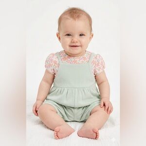 Carter's Soft Green Kids Overalls